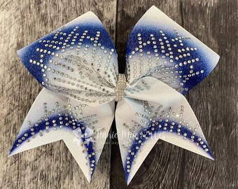 Competition Cheer Bow - Glitter and Rhinestone Bling Cheer Bow - Cheer bows - competition cheer bows - all star cheer bow