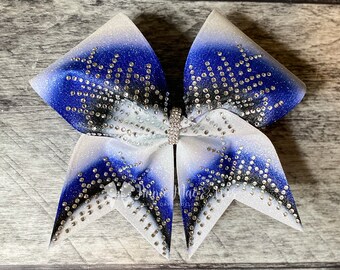 Competition Cheer Bow - Glitter and Rhinestone Bling Cheer Bow - Cheer bows - competition cheer bows - all star cheer bow