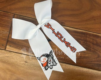 Cheer Bows - Collegiate Style - Long Tail Cheer Bows