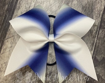 Cheer Bows - Your choice of 2 accent colors on a white bow