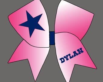 Custom Cowboys Cheer Bow
