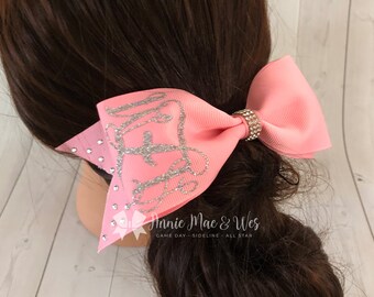 Gymnastics bow - rhinestone gymnastics bows - gymnastics bows - custom gymnastics bow - ballet bow - dance bow - gymnastics hair