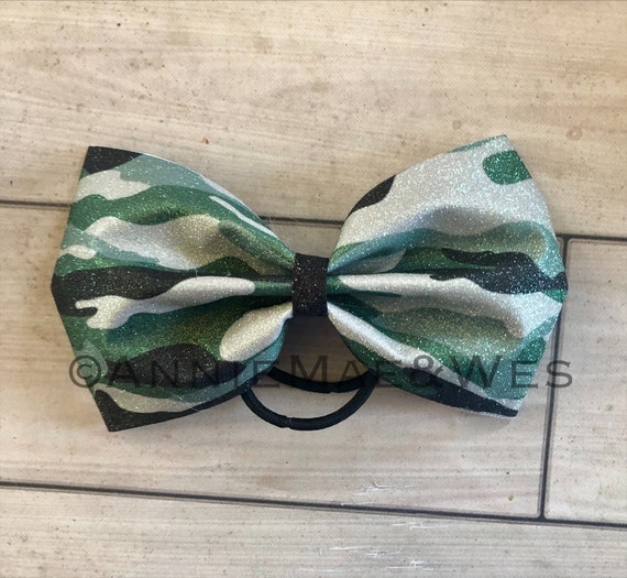 Camo Cheer Bow Camo Cheer Bows Tailless Cheer Bow Tail Etsy