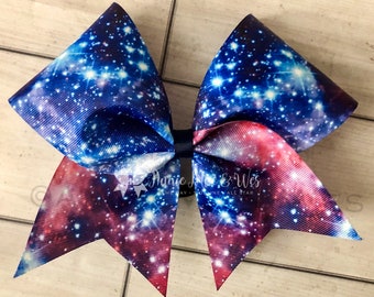 Galaxy Cheer Bow - Space Cheer Bow - Cheer Bows