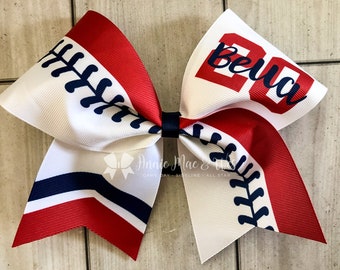 Softball team cheer bow - black and orange softball cheer bow - team cheer bow - team cheer bows - softball bows - senior cheer bows