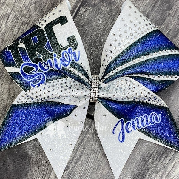 Cheer Bow - Your Choice of Colors Custom Royal blue cheer bows