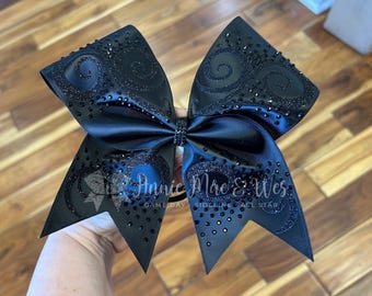 Black Cheer Bow Ready to Ship Black Cheer Bow