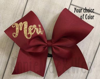 Personalized Cheer Bow - Royal Blue and Orange Cheer Bow - Orange and Blue Cheer Bow - Blue and Orange Cheer Bow - Florida Cheer Bow - UVA