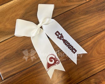 Cheer Bows - Collegiate Style - Long Tail Cheer Bows