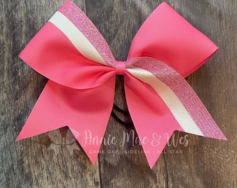 Pink Cheer Bows