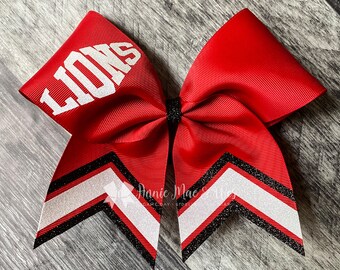 Cheer bow - Cheer bows - Sideline cheer bow - Cheer bows - Red and Black