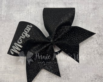 Cheer Bows - Glitter and Rhinestone Cheer Bow - Your choice of colors