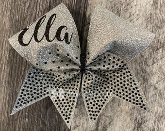 Cheer Bows - Glitter and Rhinestone Cheer Bow - Your choice of colors