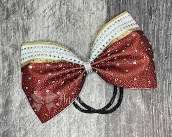 Cheer Bows with Crystal Rhinestones - Glitter Cheer Bow