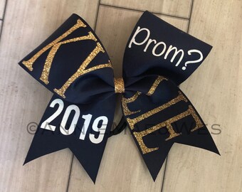 Promposal Cheer Bow - Prom Cheer bow - softball bow - homecoming cheer bow