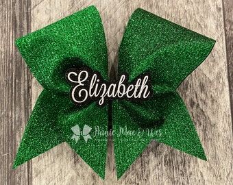 Full Glitter Cheer Bow - Full Glitter Cheer Bow - Glitter cheer Bow - Competition cheer bows