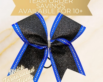 Cheer Bow - Your Choice of Colors Custom Royal blue cheer bows