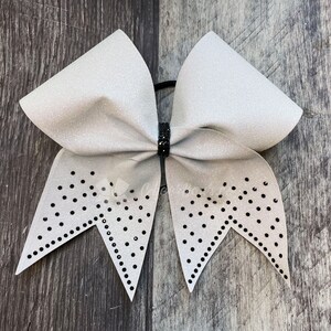 Cheer Bow - Your choice of Glitter and Rhinestone Color - CBT2