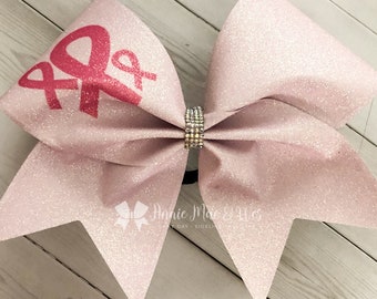 Breast Cancer Awareness Cheer Bows - Team Cheer Bows - Awareness Cheer Bows - Pink Cheer Bows - Pink Out Cheer Bows - Pink Cheer Bow