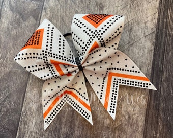 Glitter and Rhinestone Cheer Bow