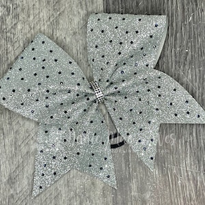 Glitter and Rhinestone Cheer Bow