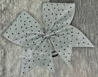 Glitter and Rhinestone Cheer Bow