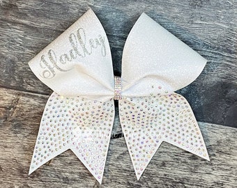 Cheer Bows - Glitter and Rhinestone Cheer Bow - Your choice of colors