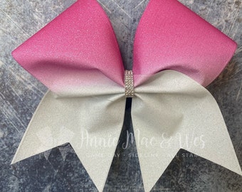 Pink Ombre Cheer Bow- Pink Ombre Cheer Bows