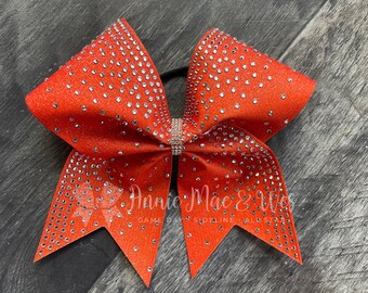 Glitter and Rhinestone Cheer Bow