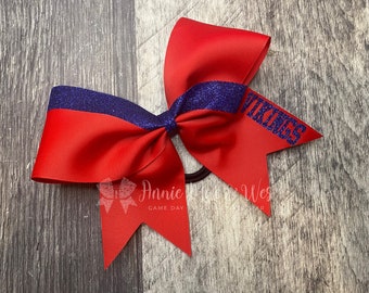 Cheer Bows - Team Cheer Bows - Captain Cheer Bow - White cheer Bows - Gold Cheer Bows - White cheer bow - gold cheer bow