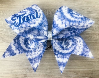 Tie Dye Cheer Bow