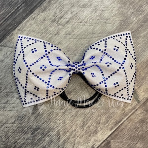 Competition Cheer Bow - Glitter and Rhinestone Bling Cheer Bow - Cheer bows - competition cheer bows - all star cheer bow
