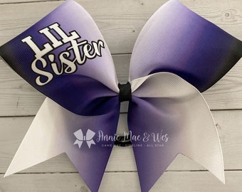 Cheer bow - Big Sis Lil Sis Cheer bow - cheer bows - Big Sister Little Sister