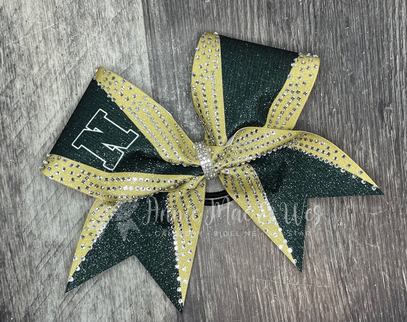 Glitter & Rhinestone Cheer Bow Your choice of colors image 3