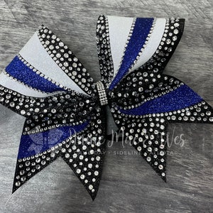 Glitter and Rhinestone Cheer Bow