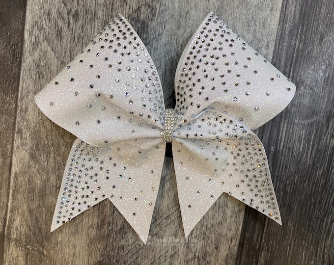 Featured listing image: Glitter and Rhinestone Cheer Bow