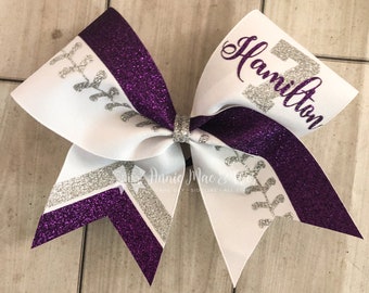 Softball Bows - softball cheer bow - team cheer bows - softball bow