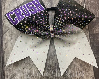 Cheer Bows - Your choice of loop and text color