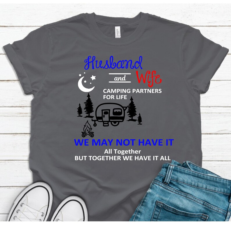 Download Husband & Wife Camping partners for Life SVG Design | Etsy