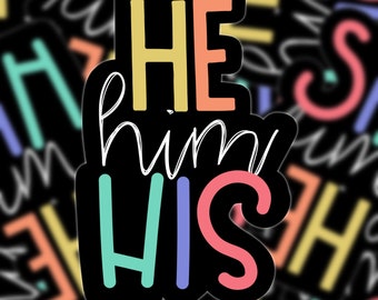 He Him His Pronouns Etsy He Him His Pronouns Etsy