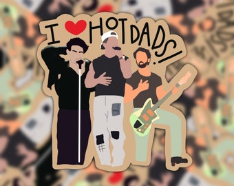 I Love Hot Dads Jonas Brothers Vinyl Sticker