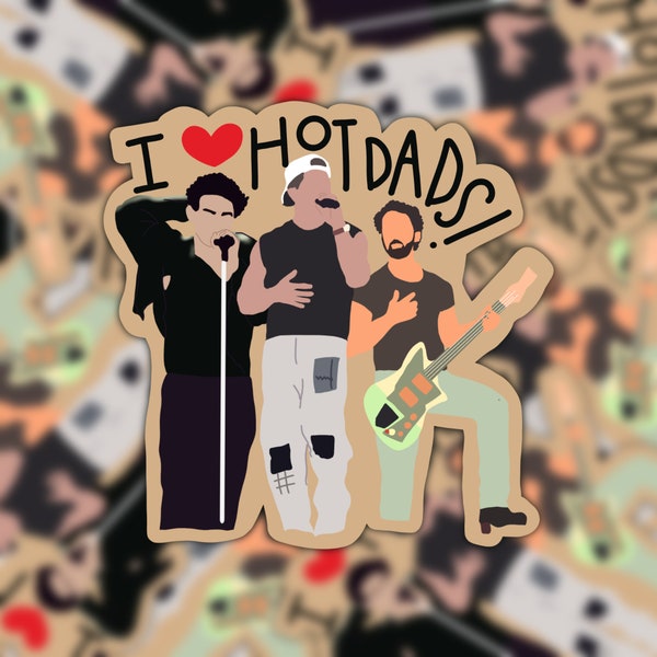 I Love Hot Dads Jonas Brothers Vinyl Sticker