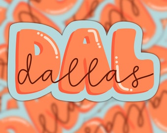Dallas DAL Vinyl Sticker