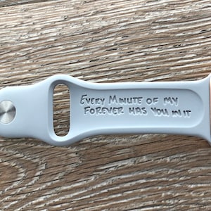 Handwriting Engraved Apple Watch Band: Personalized Keepsake Gift