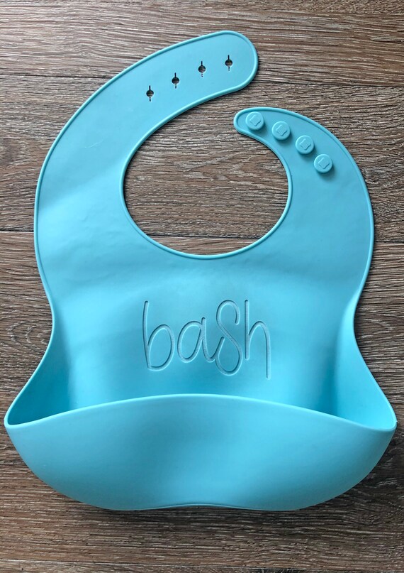 personalized silicone bib