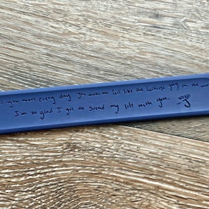 Personalized Loop Band for Wife, Compatible with Apple Watch, One Piece silicone replacement band for iWatch, Personalized Band for Him