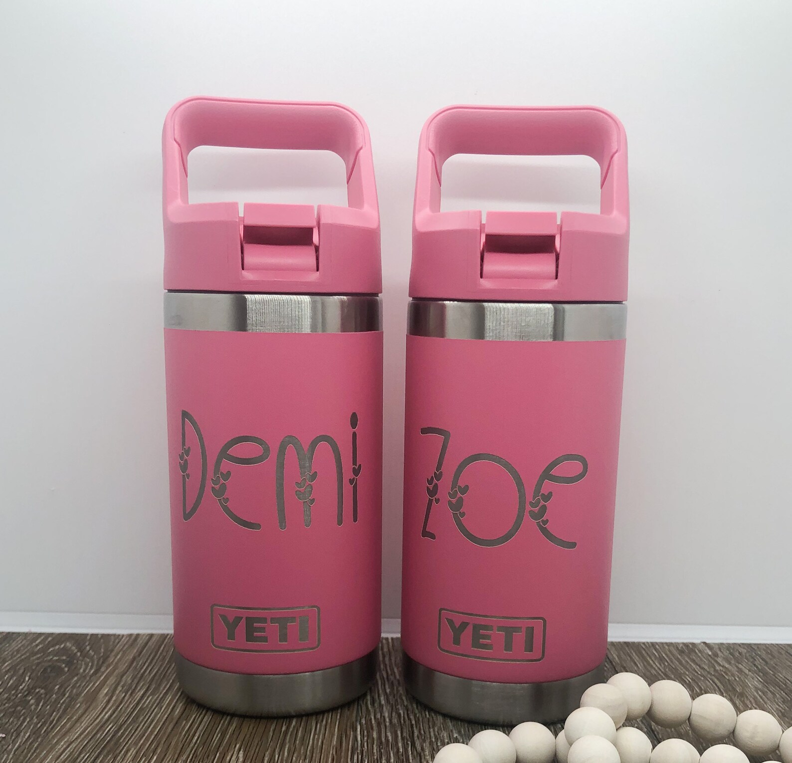 Personalized Yeti Rambler Jr Kids Water Bottle with Straw Etsy
