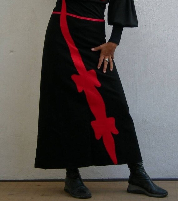 very long skirt