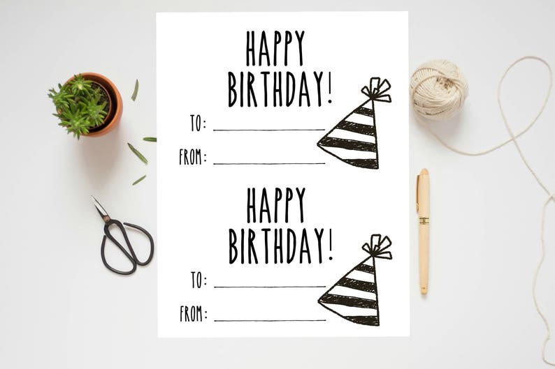Happy Birthday Card Kids, Printable - Etsy