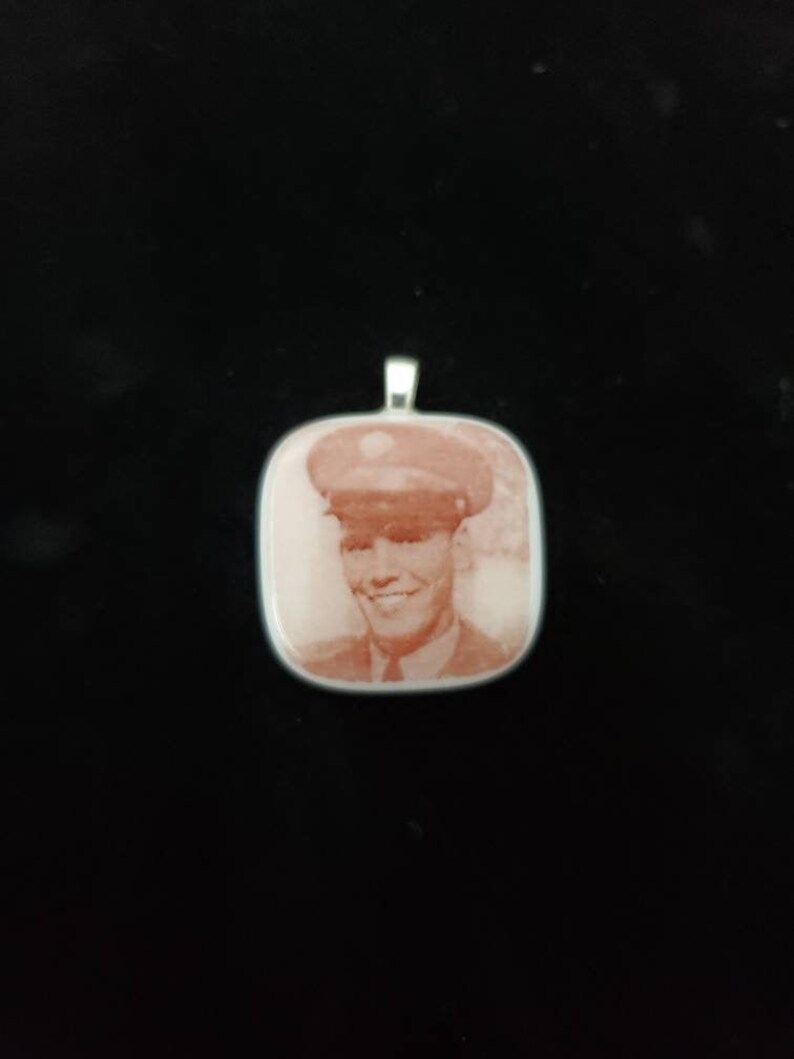 Custom Fused Glass Pendant with YOUR personal photo of choice